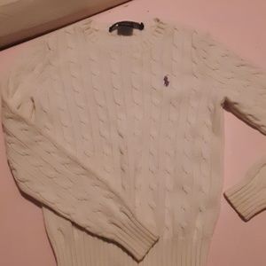 Polo cream knit sweater